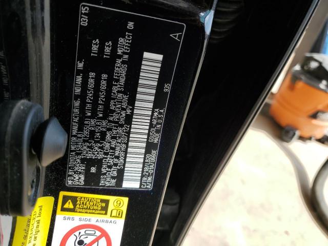 5TDKKRFH9FS077122 - 2015 TOYOTA HIGHLANDER XLE Qara foto 13