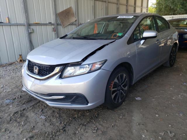 2HGFB2F80FH551791 - 2015 HONDA CIVIC EX SILVER photo 2