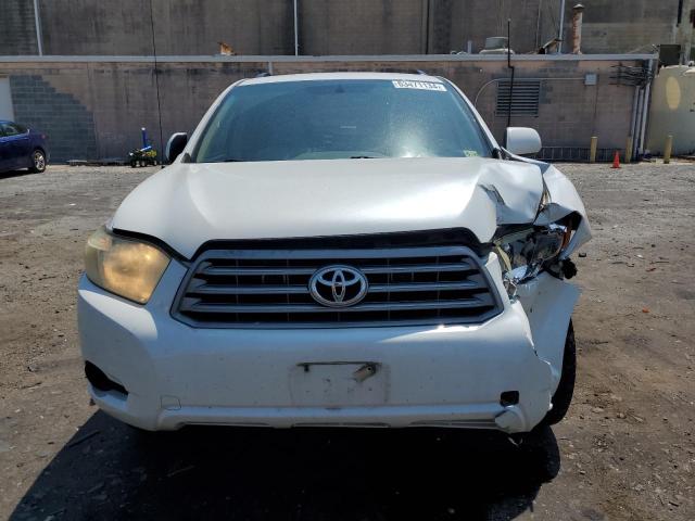 JTEES41A292134875 - 2009 TOYOTA HIGHLANDER WHITE photo 5