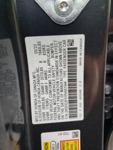 2HGFE2F51PH551944 - 2023 HONDA CIVIC SPORT CHARCOAL photo 13