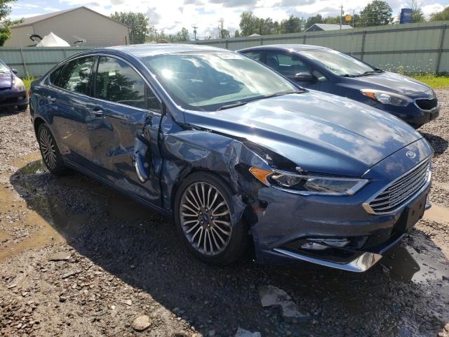 3FA6P0D92JR124325 - 2018 FORD FUSION TITANIUM/PLATINUM BLUE photo 4