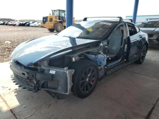 5YJSA1H16EFP32862 - 2014 TESLA MODEL S ლურჯი ფოტო 1