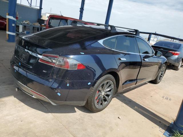 5YJSA1H16EFP32862 - 2014 TESLA MODEL S ლურჯი ფოტო 3