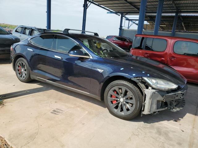 5YJSA1H16EFP32862 - 2014 TESLA MODEL S ლურჯი ფოტო 4