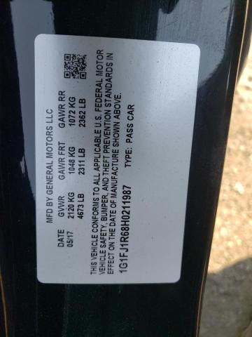 1G1FJ1R68H0211987 - 2017 CHEVROLET CAMARO ZL1 黑色 照片 13