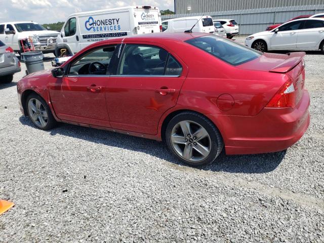 3FAHP0KC6BR105608 - 2011 FORD FUSION SPORT RED photo 2