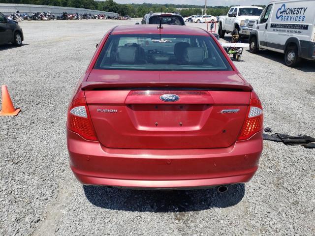 3FAHP0KC6BR105608 - 2011 FORD FUSION SPORT RED photo 6