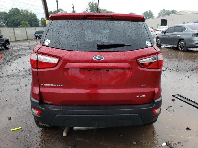 MAJ6S3GL1KC276880 - 2019 FORD ECOSPORT SE RED photo 6