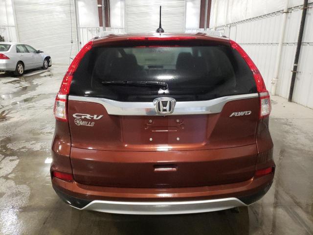 2HKRM4H73FH616422 - 2015 HONDA CR-V EXL BURGUNDY photo 6