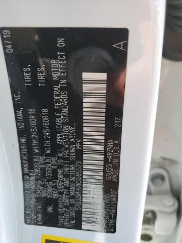 5TDJZRFH7KS595523 - 2019 TOYOTA HIGHLANDER SE Ağ foto 14