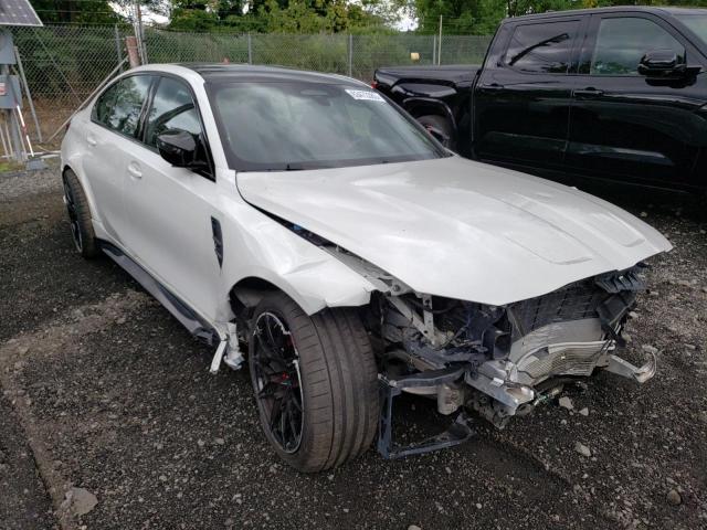 WBS33AY03NFM36952 - 2022 BMW M3 COMPETITION WHITE photo 4