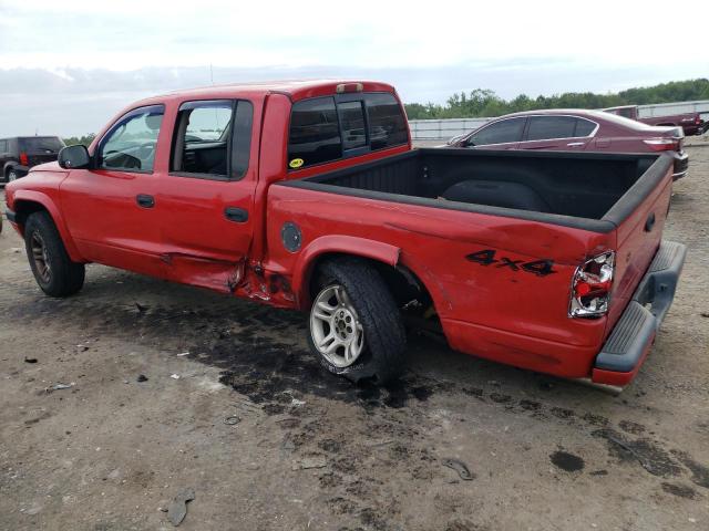 1D7HG38N53S114932 - 2003 DODGE DAKOTA QUAD SPORT RED photo 2