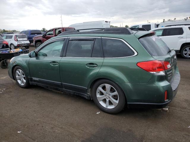 4S4BRBKC1E3236630 - 2014 SUBARU OUTBACK 2.5I LIMITED GREEN photo 2