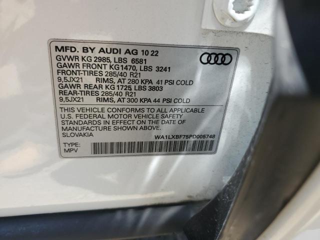 WA1LXBF75PD005748 - 2023 AUDI Q7 PREMIUM PLUS თეთრი ფოტო 14