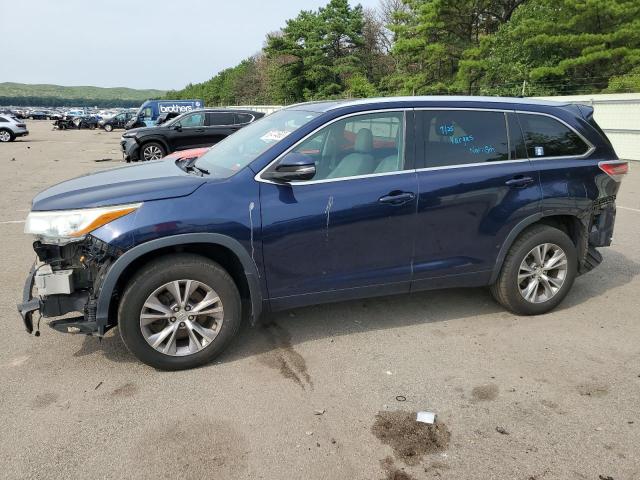 5TDJKRFH9FS111569 - 2015 TOYOTA HIGHLANDER XLE Կապույտ լուսանկար 1
