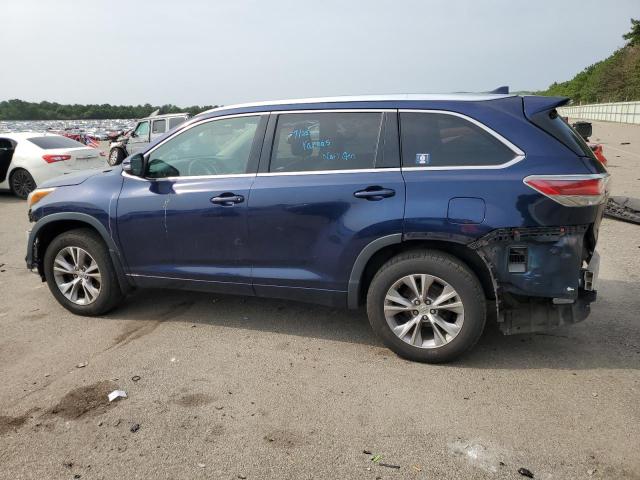 5TDJKRFH9FS111569 - 2015 TOYOTA HIGHLANDER XLE Կապույտ լուսանկար 2