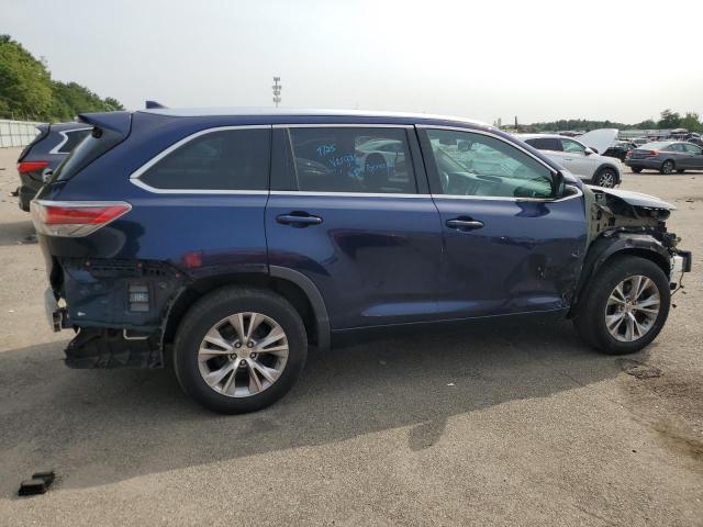 5TDJKRFH9FS111569 - 2015 TOYOTA HIGHLANDER XLE Կապույտ լուսանկար 3