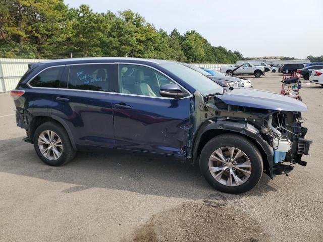 5TDJKRFH9FS111569 - 2015 TOYOTA HIGHLANDER XLE Կապույտ լուսանկար 4