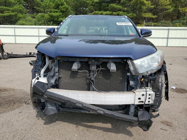 5TDJKRFH9FS111569 - 2015 TOYOTA HIGHLANDER XLE Կապույտ լուսանկար 5