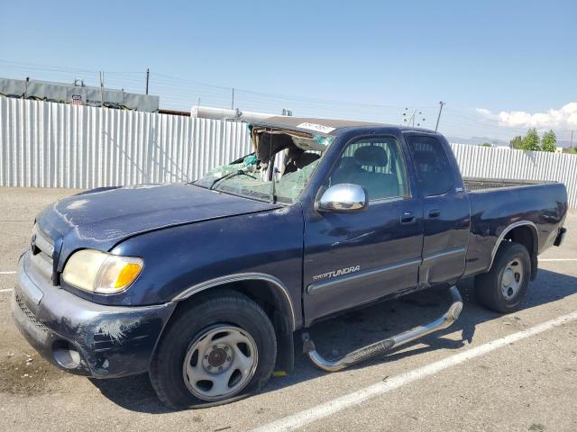 5TBRN34133S339102 - 2003 TOYOTA TUNDRA ACCESS CAB SR5 BLUE photo 1