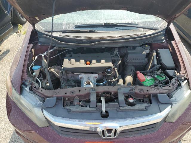 19XFB2F87CE065775 - 2012 HONDA CIVIC EX MAROON photo 11