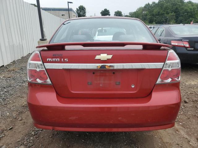 KL1TD56697B125644 - 2007 CHEVROLET AVEO BASE RED photo 6