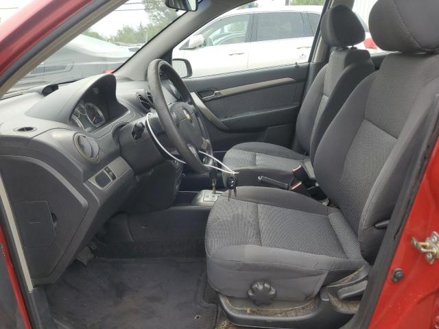KL1TD56697B125644 - 2007 CHEVROLET AVEO BASE RED photo 7