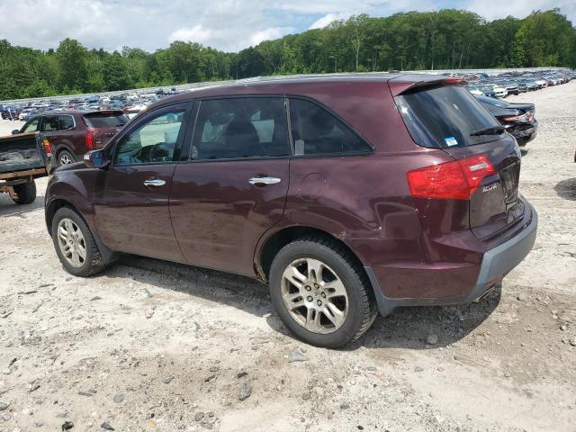 2HNYD28639H532583 - 2009 ACURA MDX TECHNOLOGY Burdeos foto 2