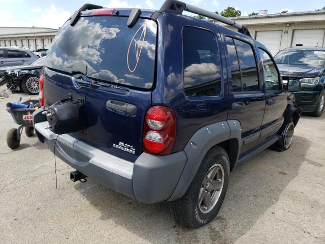 1J4GL38K45W722390 - 2005 JEEP LIBERTY RENEGADE 蓝色 照片 3