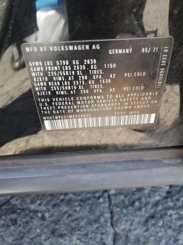 WVGTMPE21MP038625 - 2021 VOLKSWAGEN ID.4 PRO S 黑色 照片 13