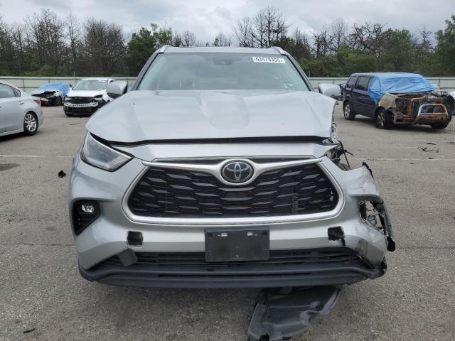5TDGZRBH3MS544801 - 2021 TOYOTA HIGHLANDER XLE GRAY photo 5