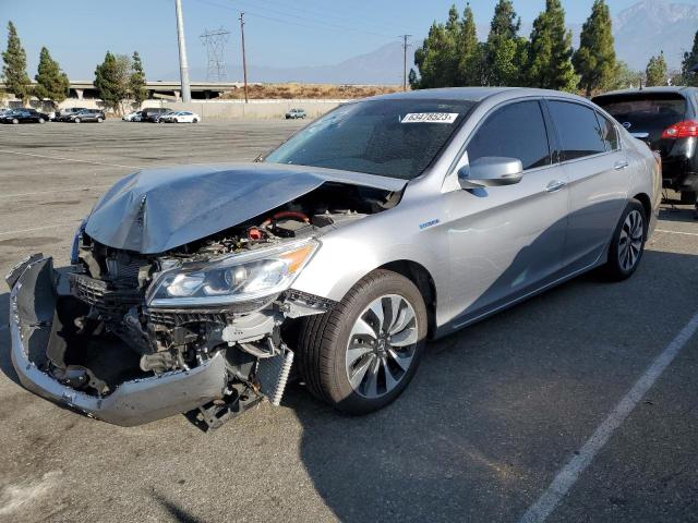 JHMCR6F50HC023246 - 2017 HONDA ACCORD HYBRID EXL SILVER photo 1