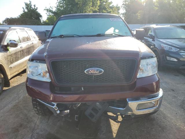 1FTPW14594FA30917 - 2004 FORD F150 SUPERCREW MAROON photo 5