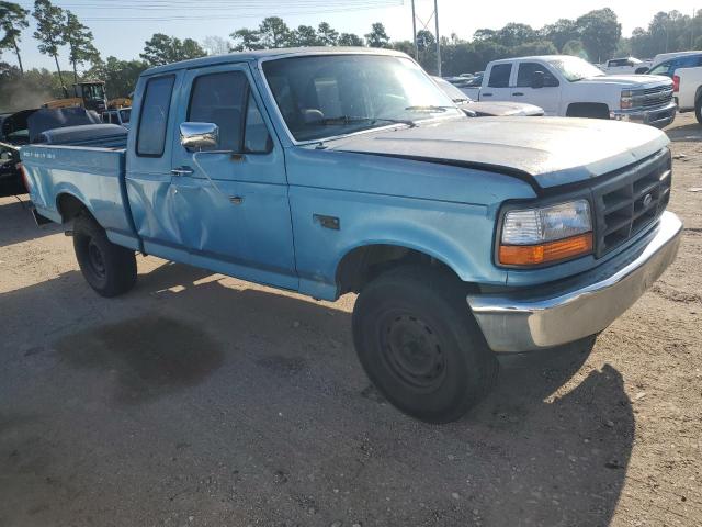 1FTEX15Y9NKB10949 - 1992 FORD F150 BLUE photo 4