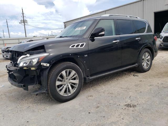 JN8AZ2NE3F9080218 - 2015 INFINITI QX80 BLACK photo 1