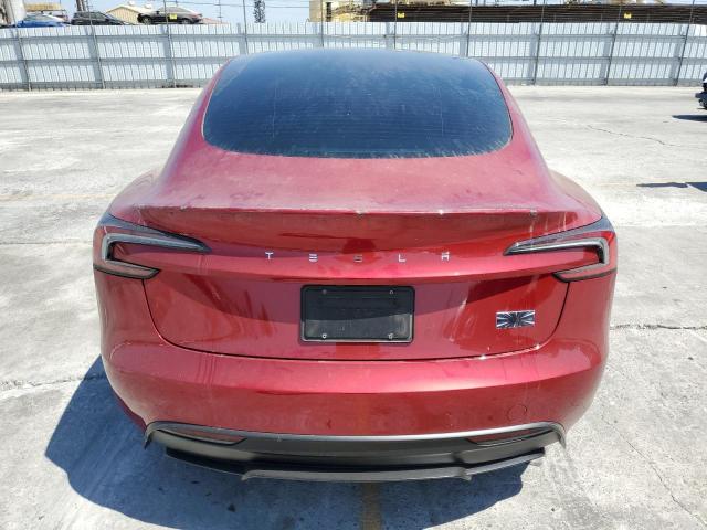 5YJ3E1ET7RF769844 - 2024 TESLA MODEL 3 Qırmızı foto 6