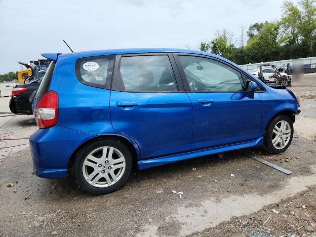 JHMGD37648S002170 - 2008 HONDA FIT SPORT BLUE photo 3