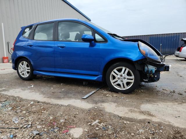 JHMGD37648S002170 - 2008 HONDA FIT SPORT BLUE photo 4