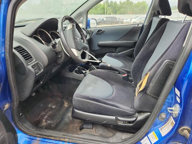 JHMGD37648S002170 - 2008 HONDA FIT SPORT BLUE photo 7