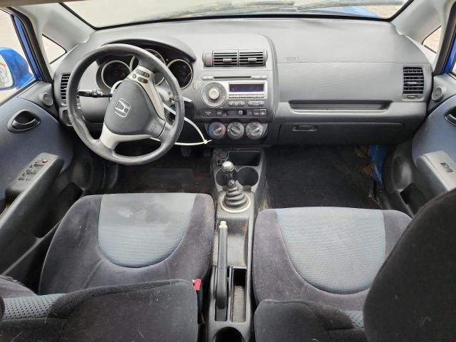 JHMGD37648S002170 - 2008 HONDA FIT SPORT BLUE photo 8