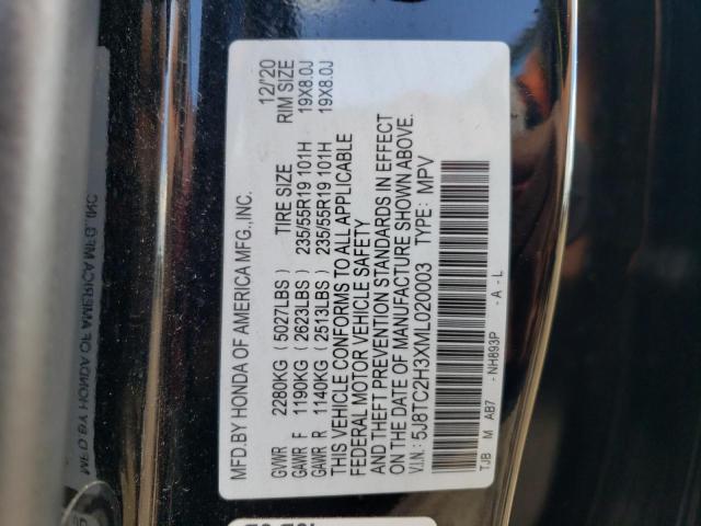 5J8TC2H3XML020003 - 2021 ACURA RDX BLACK photo 13