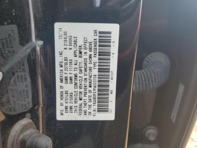 19UUB3F57FA003708 - 2015 ACURA TLX TECH BLACK photo 13
