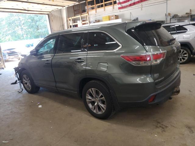 5TDJKRFH7FS154940 - 2015 TOYOTA HIGHLANDER XLE 绿色 照片 2