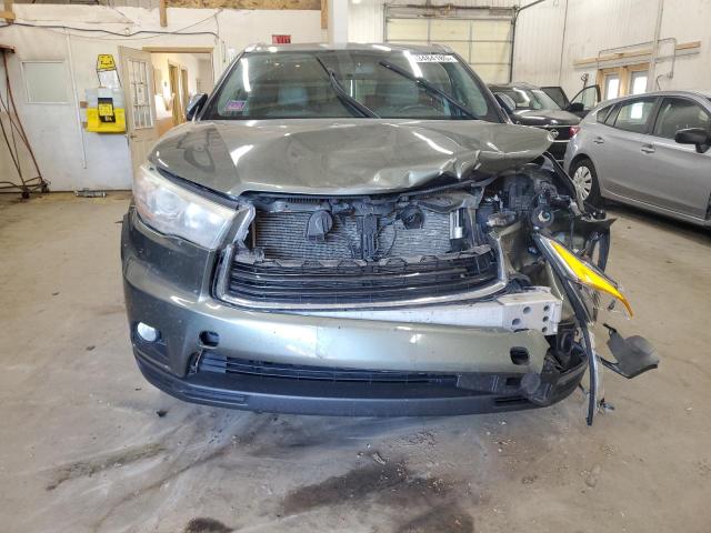 5TDJKRFH7FS154940 - 2015 TOYOTA HIGHLANDER XLE 绿色 照片 5