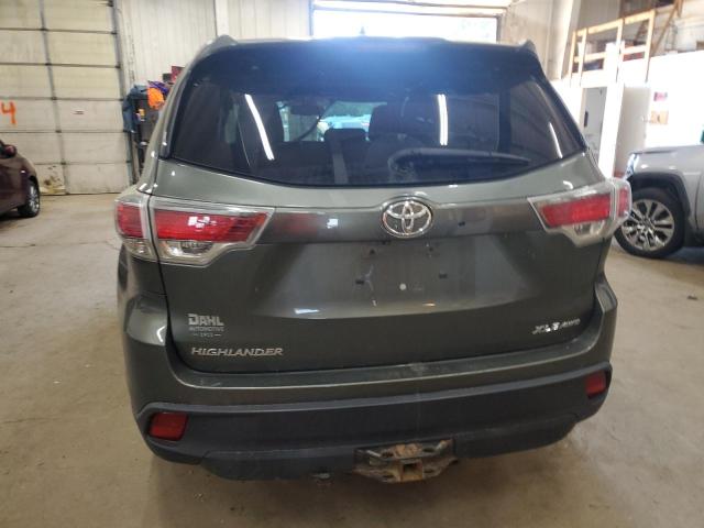5TDJKRFH7FS154940 - 2015 TOYOTA HIGHLANDER XLE 绿色 照片 6