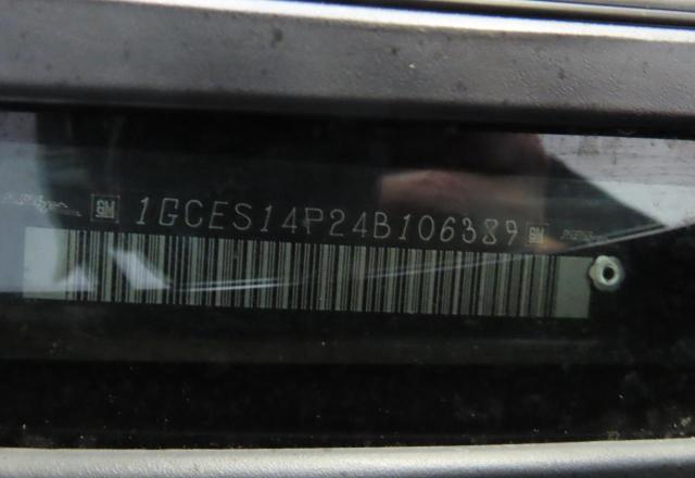 1GCES14P24B106389 - 2004 CHEVROLET SSR 黑色 照片 10