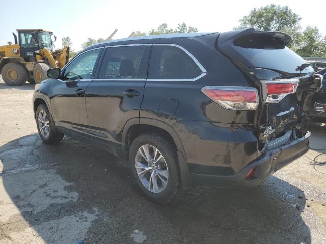 5TDKKRFH0FS115823 - 2015 TOYOTA HIGHLANDER XLE BLACK photo 2