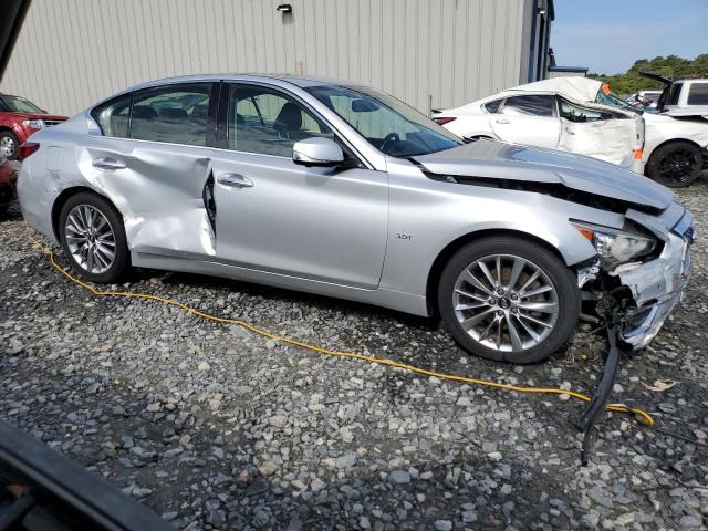 JN1EV7AP7JM365896 - 2018 INFINITI Q50 LUXE SILVER photo 4