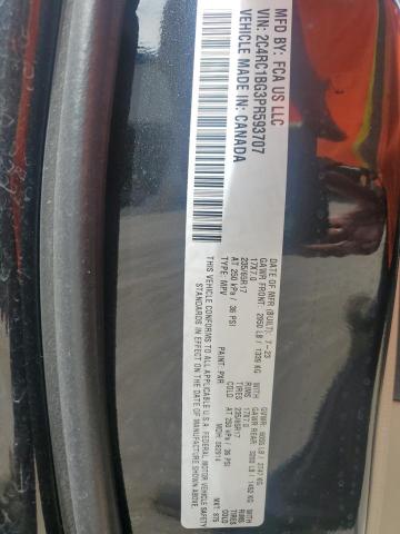 2C4RC1BG3PR593707 - 2023 CHRYSLER PACIFICA TOURING L შავი ფოტო 14