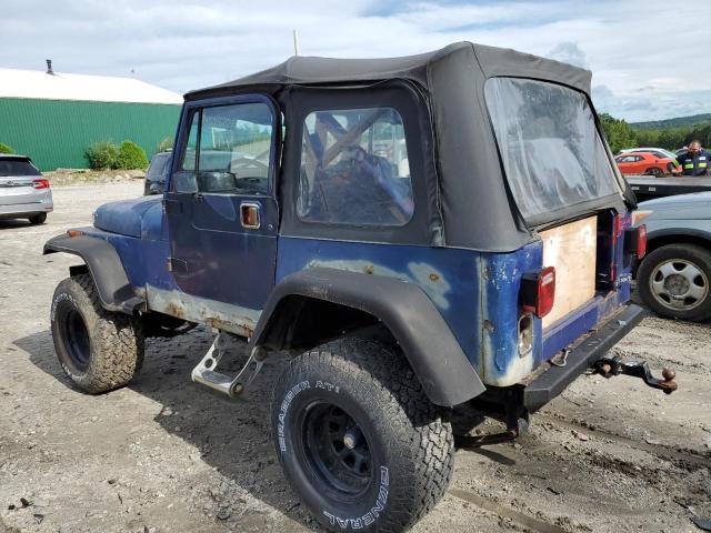 2J4FY39T8KJ133107 - 1989 JEEP WRANGLER / ISLANDER BLUE photo 2